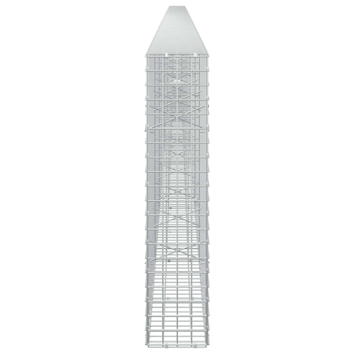 vidaXL Gabion z drutu 5 mm i siatką 5x5 cm 900x20x100 cm