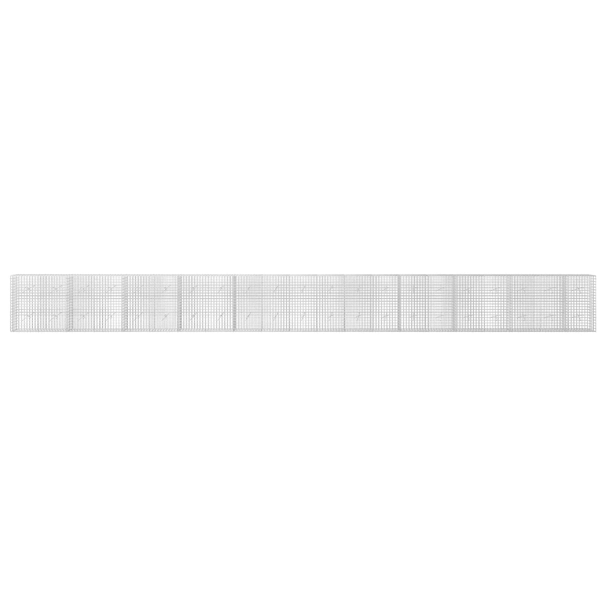 vidaXL Gabion z drutu 5 mm i siatką 5x5 cm 1050x20x100 cm