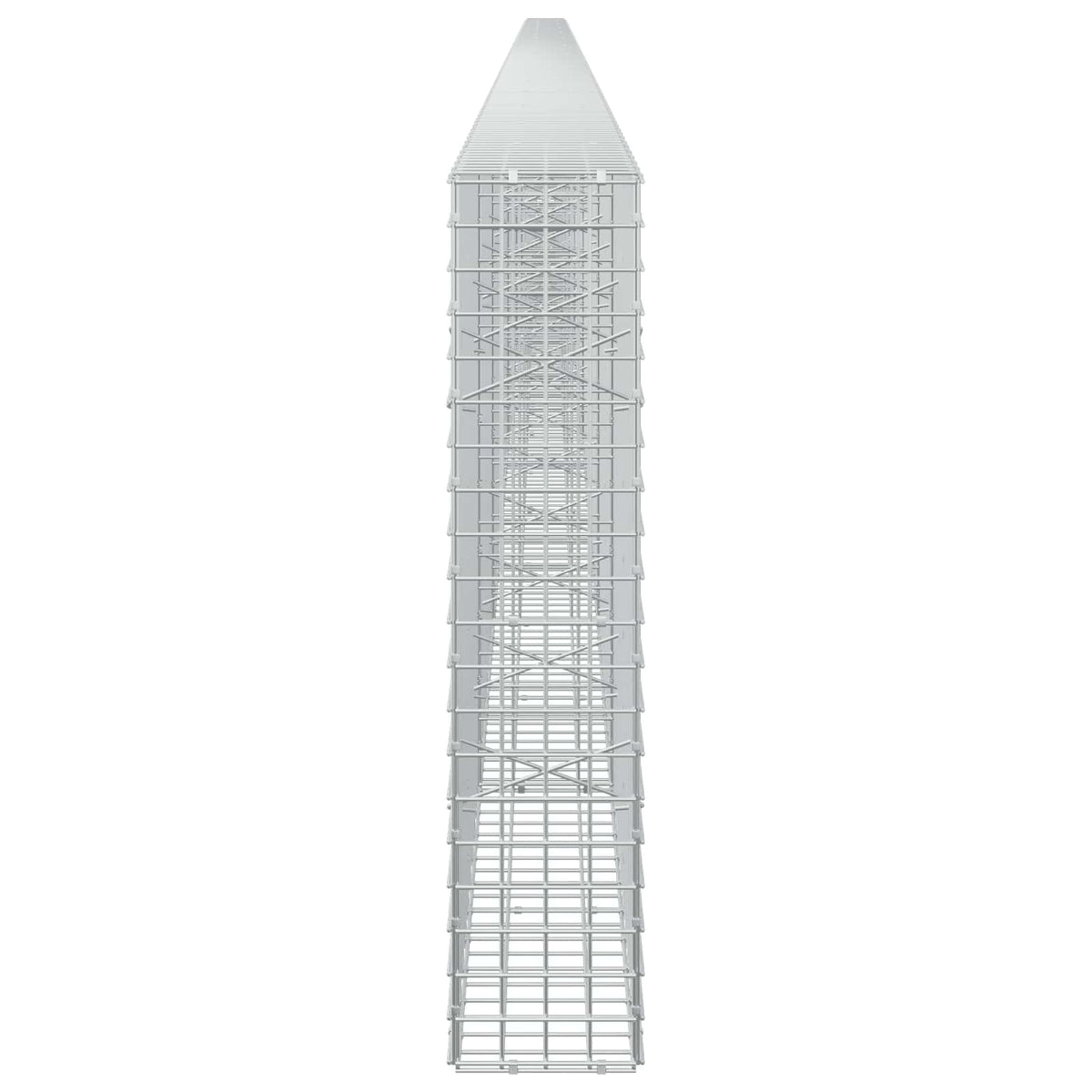 vidaXL Gabion z drutu 5 mm i siatką 5x5 cm 1100x20x100 cm