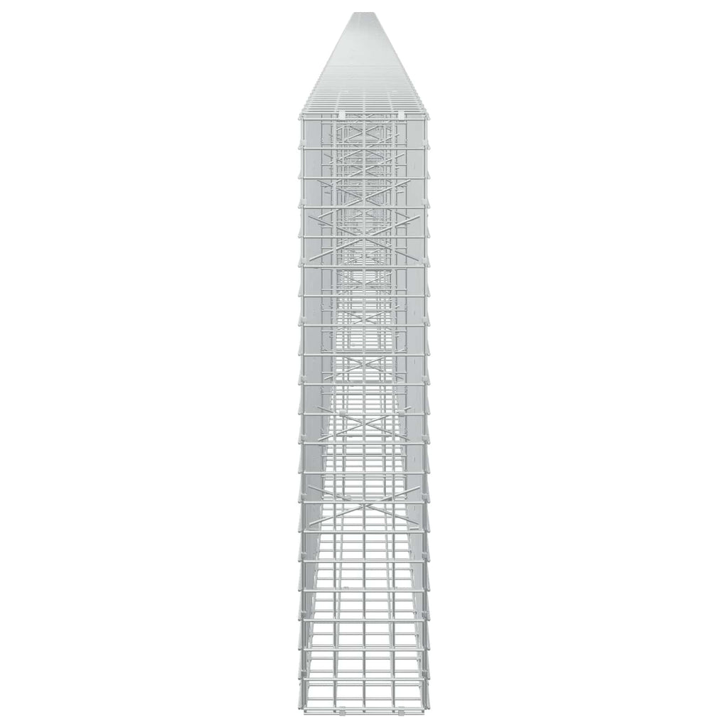 vidaXL Gabion z drutu 5 mm i siatką 5x5 cm 1200x20x100 cm