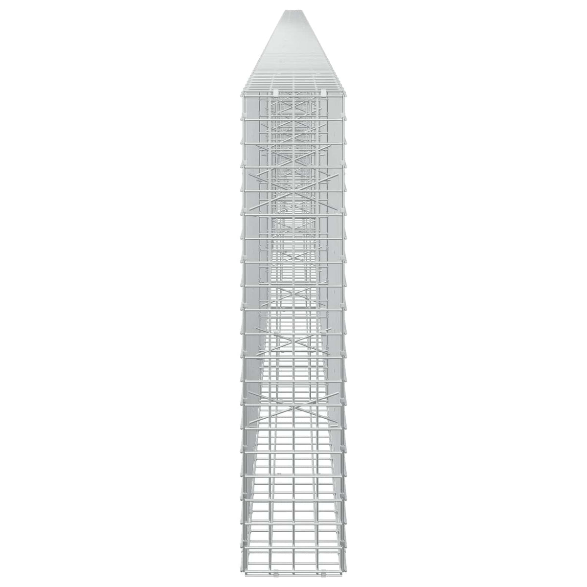 vidaXL Gabion z drutu 5 mm i siatką 5x5 cm 1200x20x100 cm