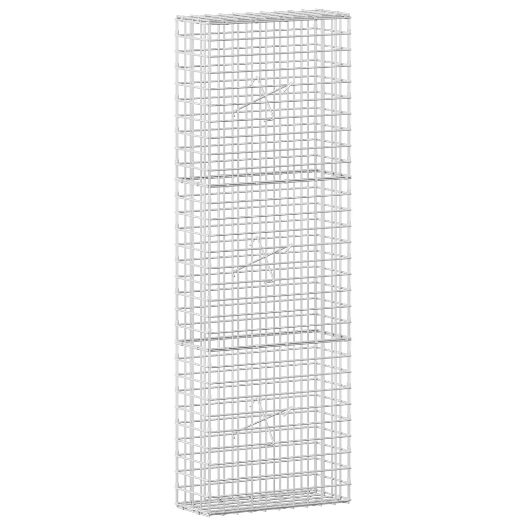 vidaXL Gabion z drutu 5 mm i siatką 5x5 cm 50x20x150 cm