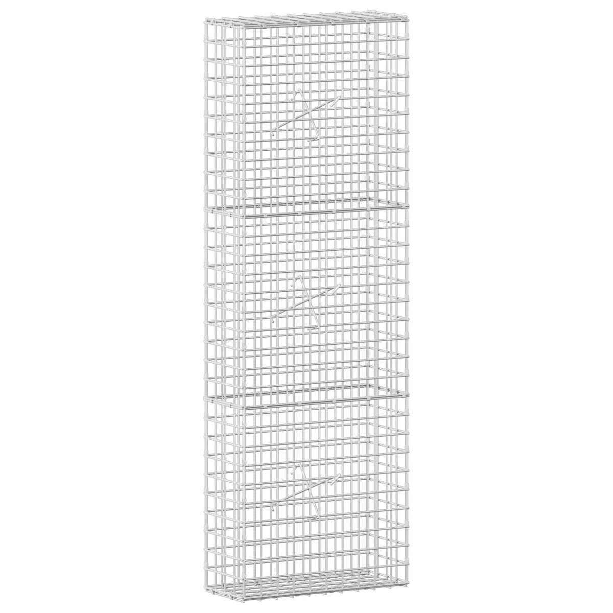 vidaXL Gabion z drutu 5 mm i siatką 5x5 cm 50x20x150 cm