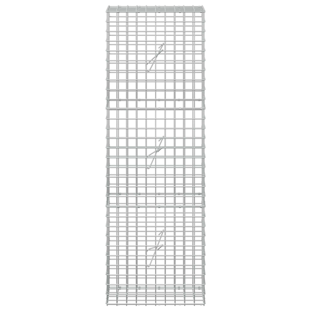 vidaXL Gabion z drutu 5 mm i siatką 5x5 cm 50x20x150 cm