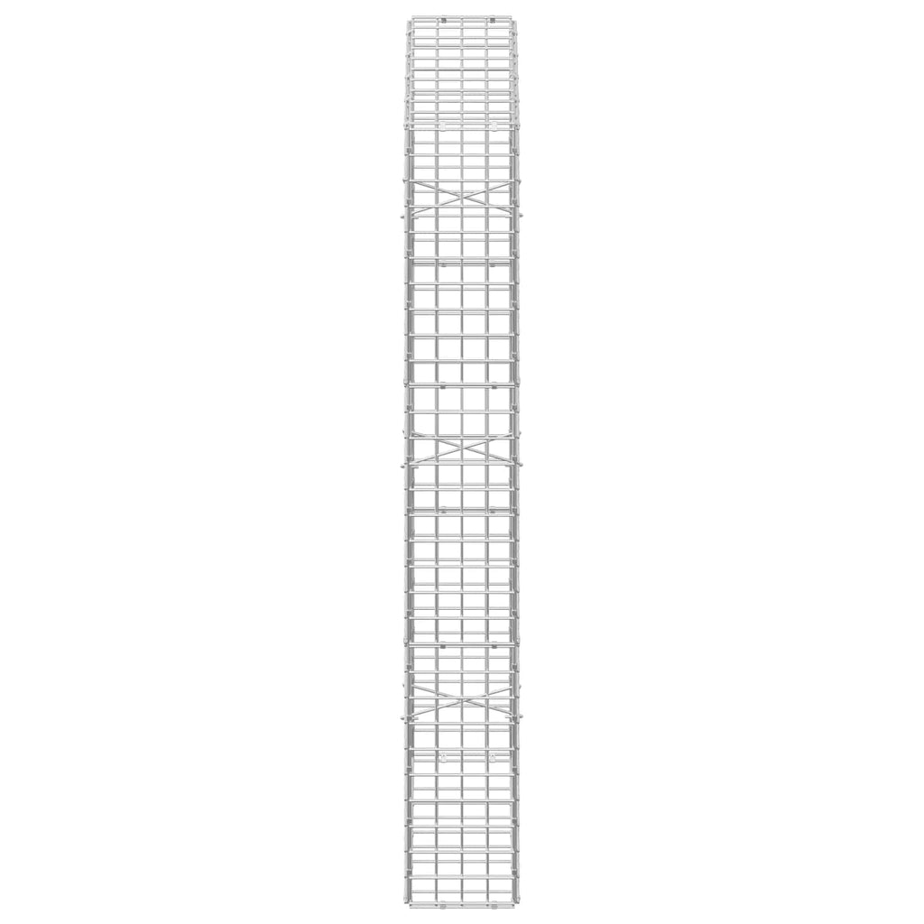 vidaXL Gabion z drutu 5 mm i siatką 5x5 cm 50x20x150 cm
