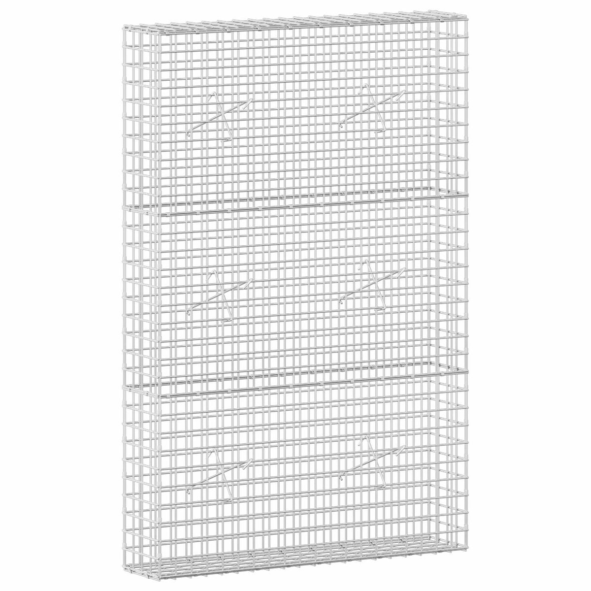 vidaXL Gabion z drutu 5 mm i siatką 5x5 cm 100x20x150 cm