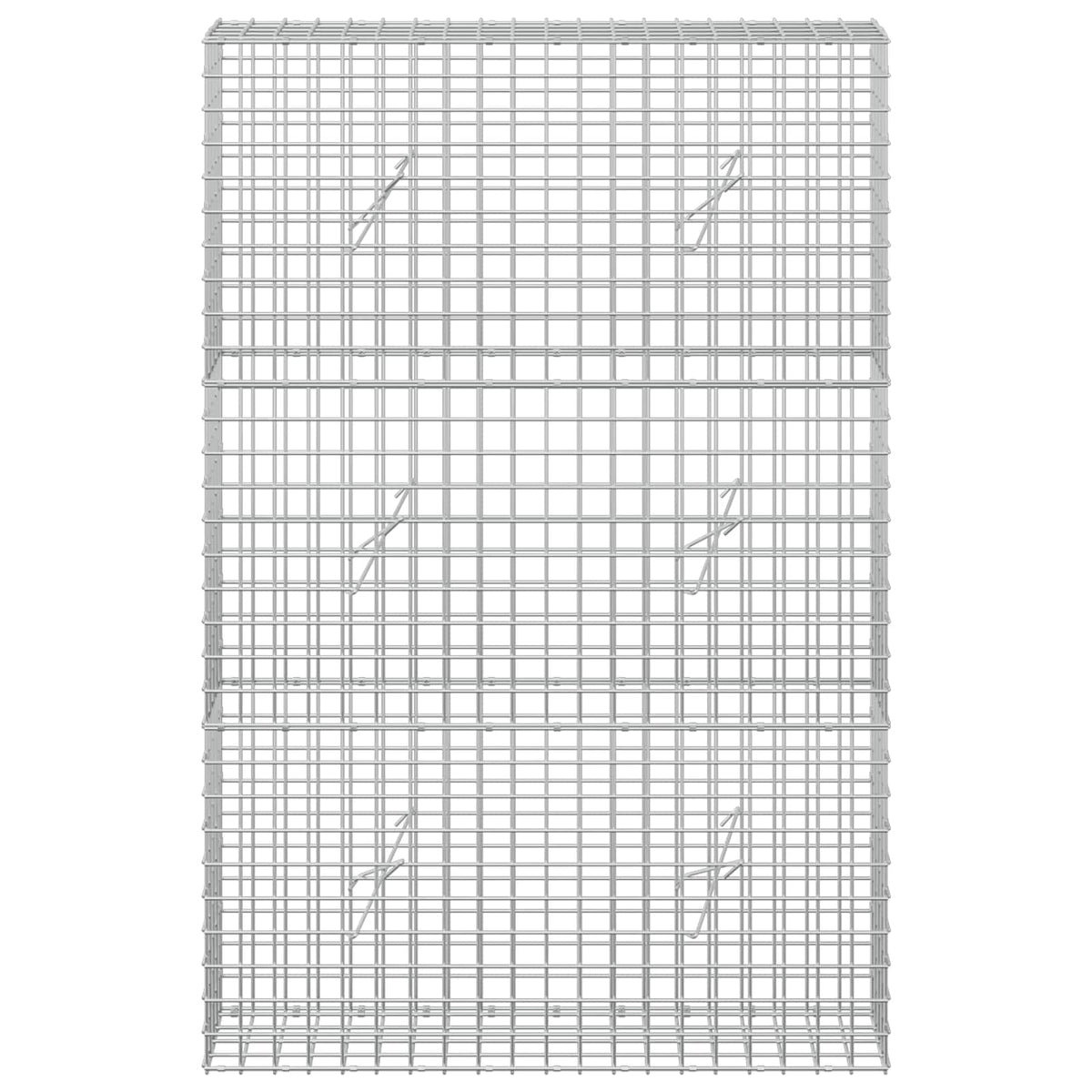 vidaXL Gabion z drutu 5 mm i siatką 5x5 cm 100x20x150 cm