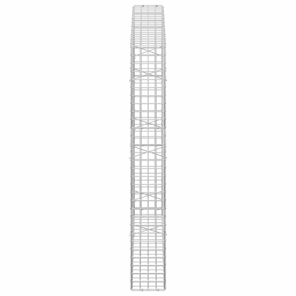 vidaXL Gabion z drutu 5 mm i siatką 5x5 cm 100x20x150 cm