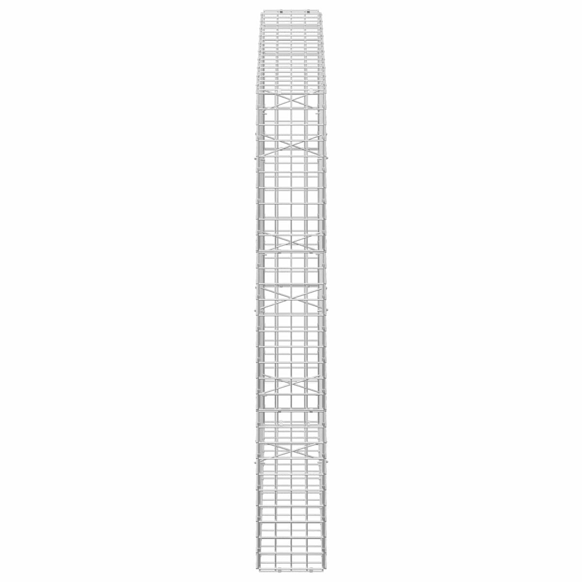 vidaXL Gabion z drutu 5 mm i siatką 5x5 cm 100x20x150 cm
