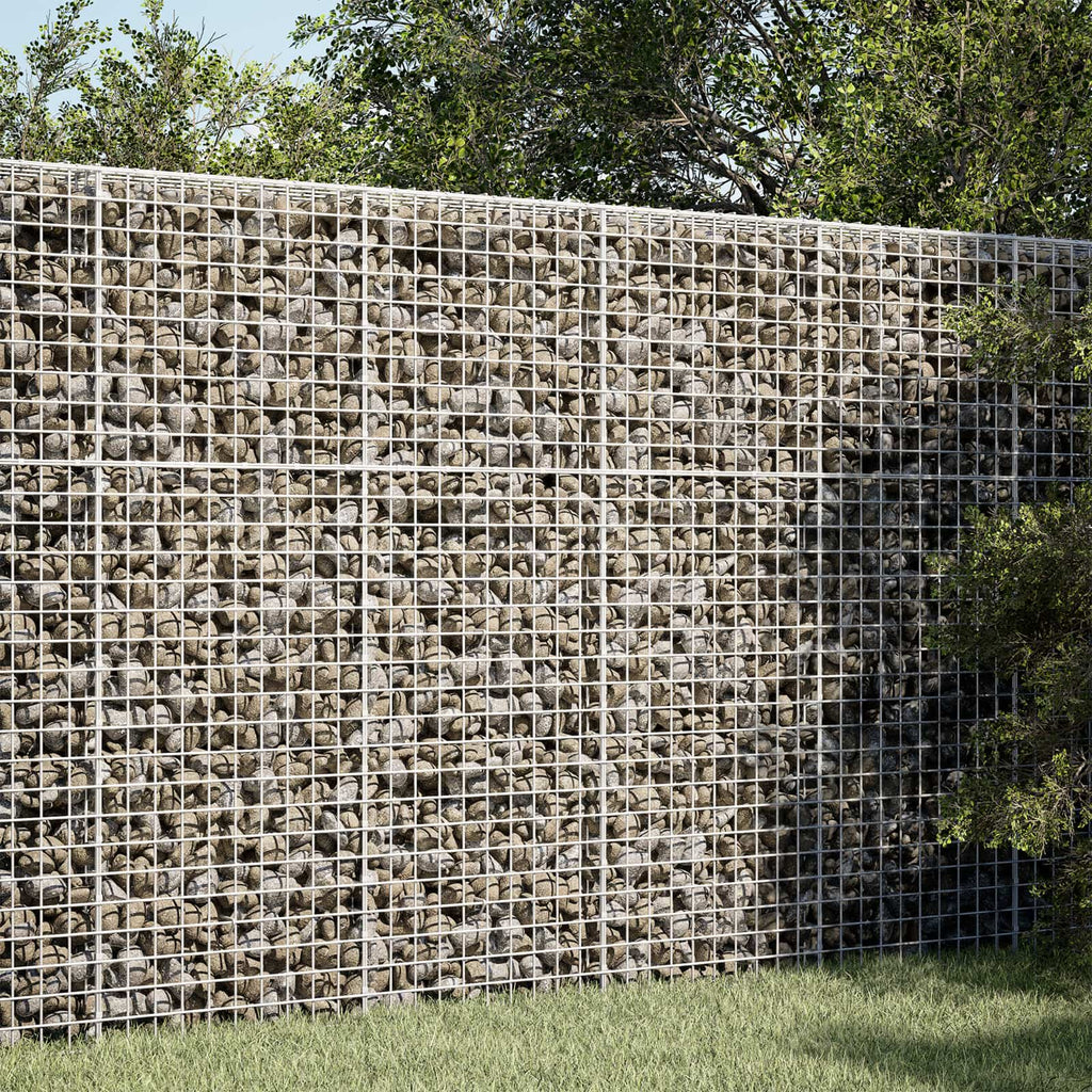 vidaXL Gabion z drutu 5 mm i siatką 5x5 cm 150x20x150 cm