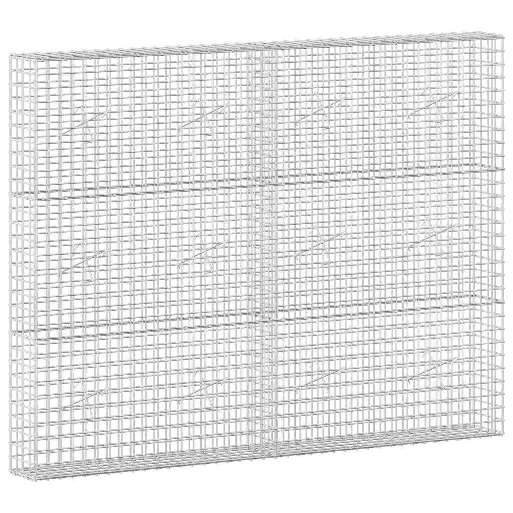 vidaXL Gabion z drutu 5 mm i siatką 5x5 cm 200x20x150 cm