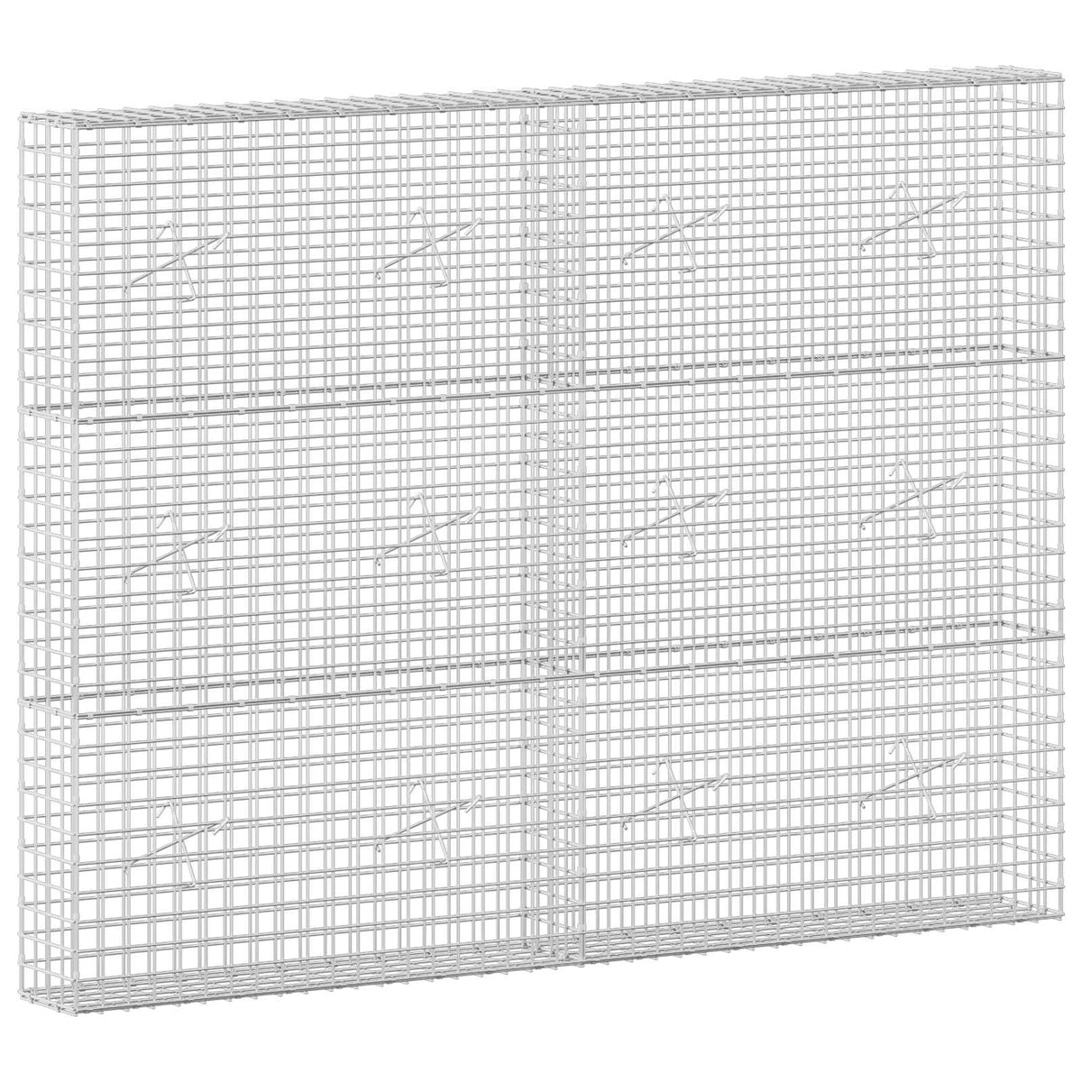 vidaXL Gabion z drutu 5 mm i siatką 5x5 cm 200x20x150 cm