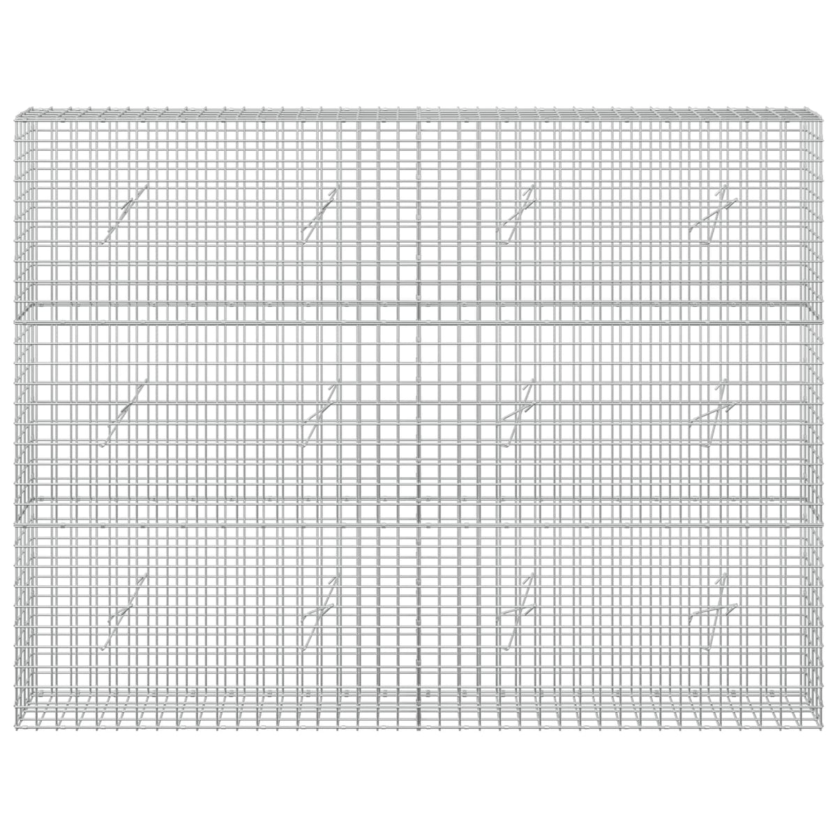 vidaXL Gabion z drutu 5 mm i siatką 5x5 cm 200x20x150 cm