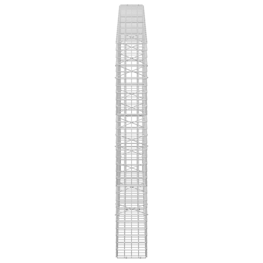 vidaXL Gabion z drutu 5 mm i siatką 5x5 cm 200x20x150 cm