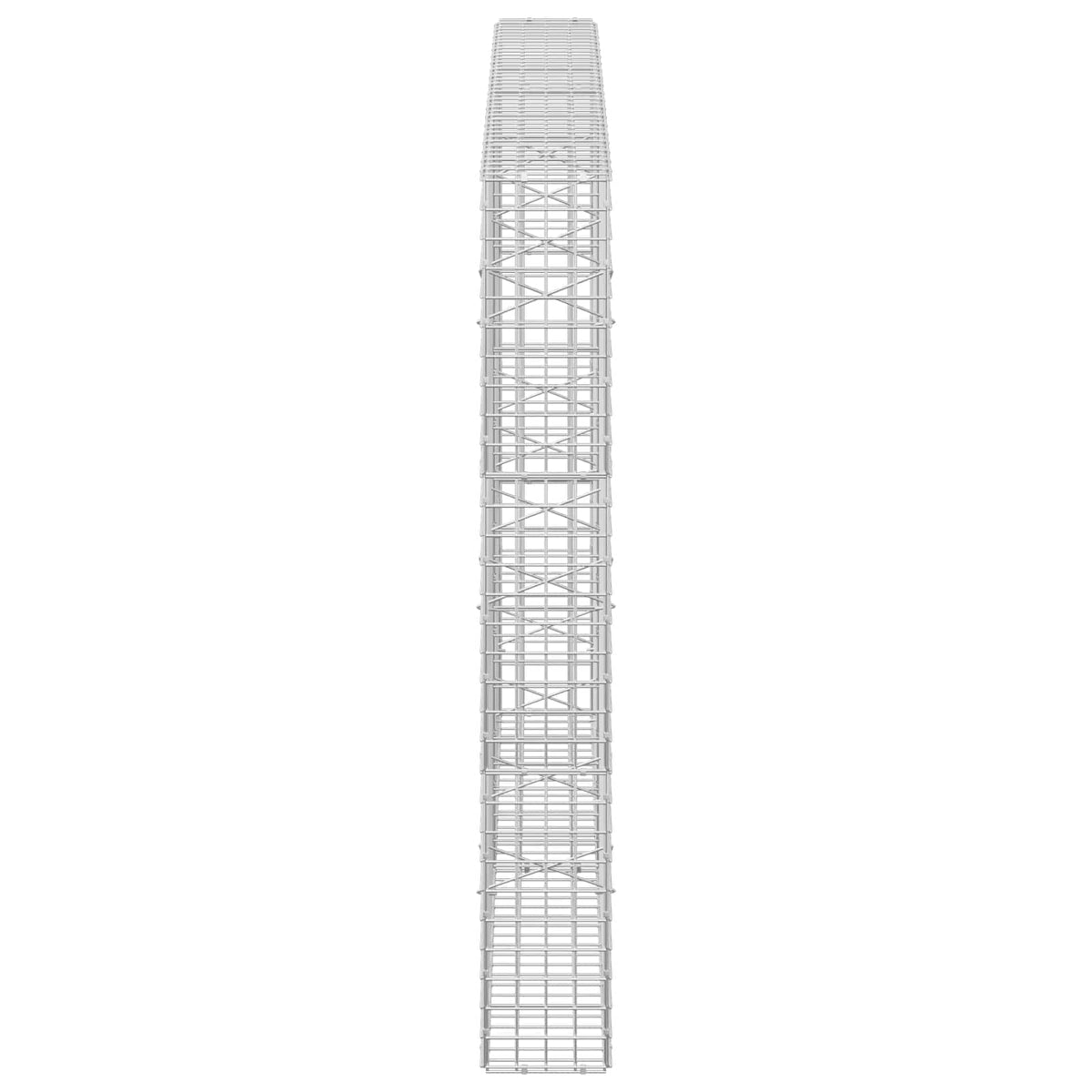 vidaXL Gabion z drutu 5 mm i siatką 5x5 cm 200x20x150 cm