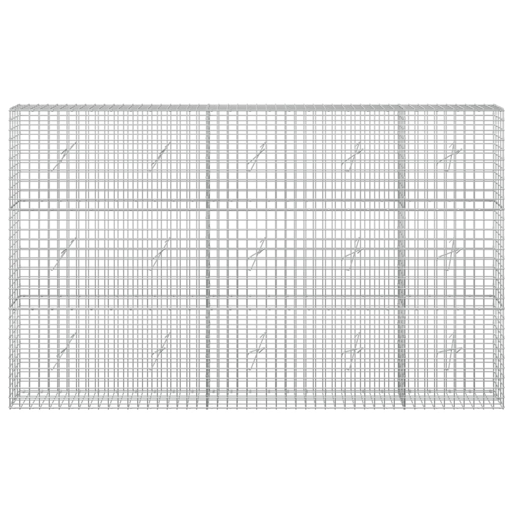 vidaXL Gabion z drutu 5 mm i siatką 5x5 cm 250x20x150 cm