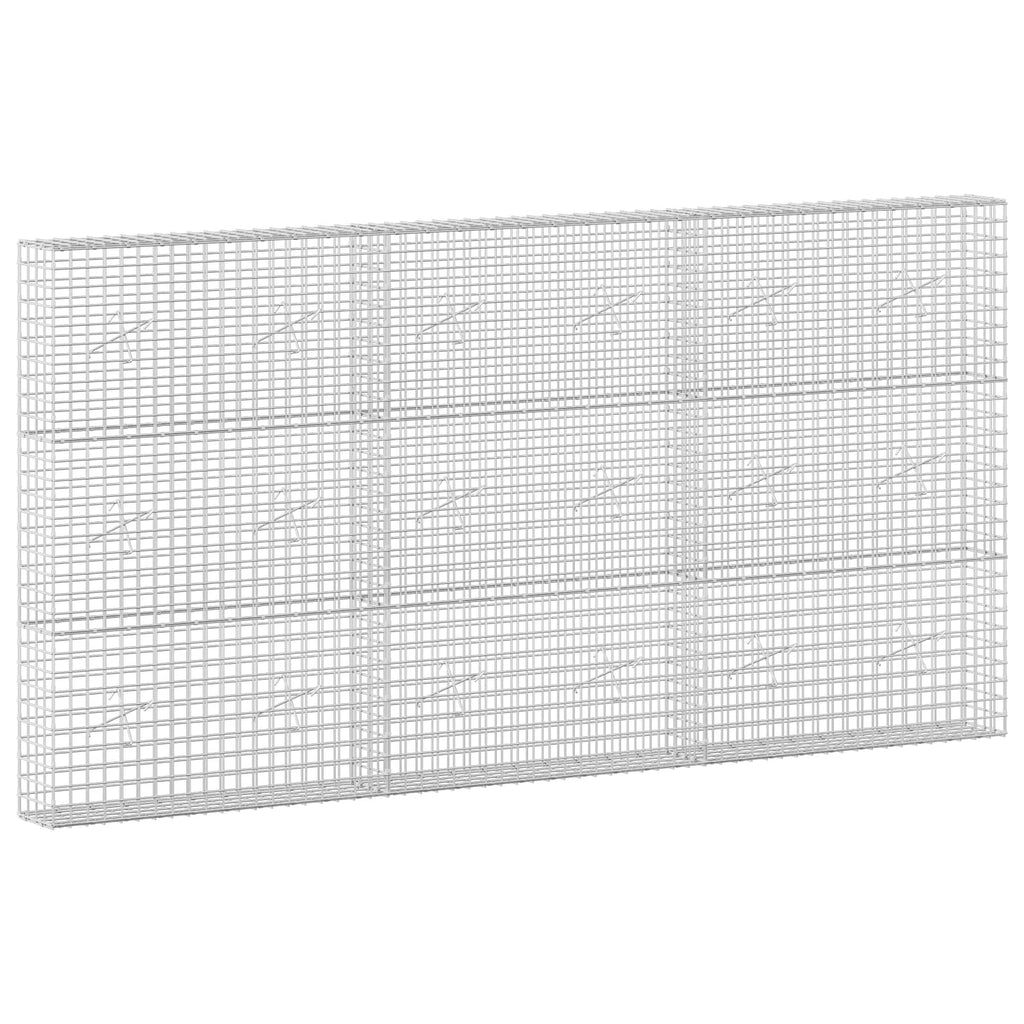 vidaXL Gabion z drutu 5 mm i siatką 5x5 cm 300x20x150 cm