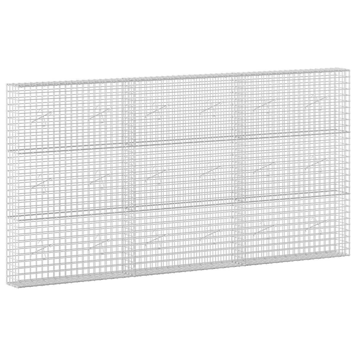 vidaXL Gabion z drutu 5 mm i siatką 5x5 cm 300x20x150 cm