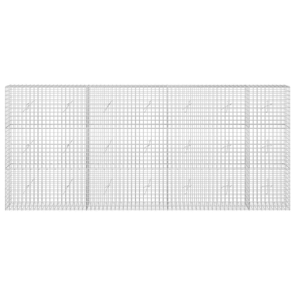 vidaXL Gabion z drutu 5 mm i siatką 5x5 cm 350x20x150 cm