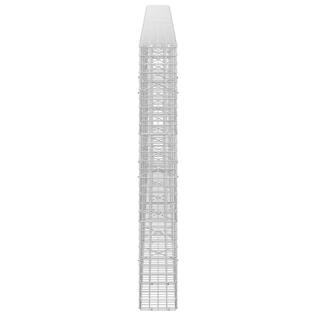 vidaXL Gabion z drutu 5 mm i siatką 5x5 cm 450x20x150 cm