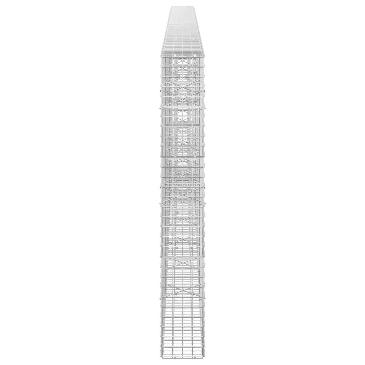 vidaXL Gabion z drutu 5 mm i siatką 5x5 cm 500x20x150 cm