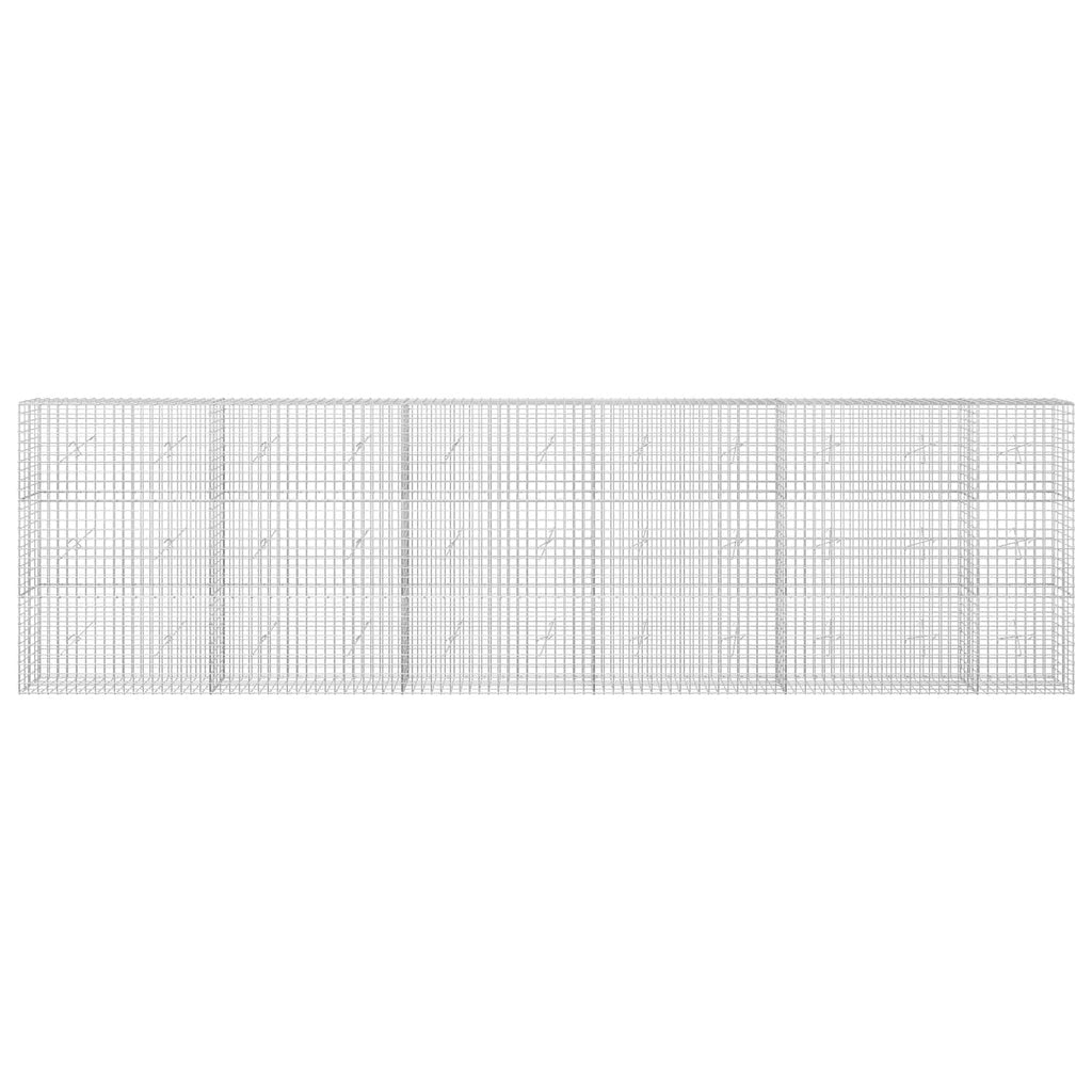 vidaXL Gabion z drutu 5 mm i siatką 5x5 cm 550x20x150 cm