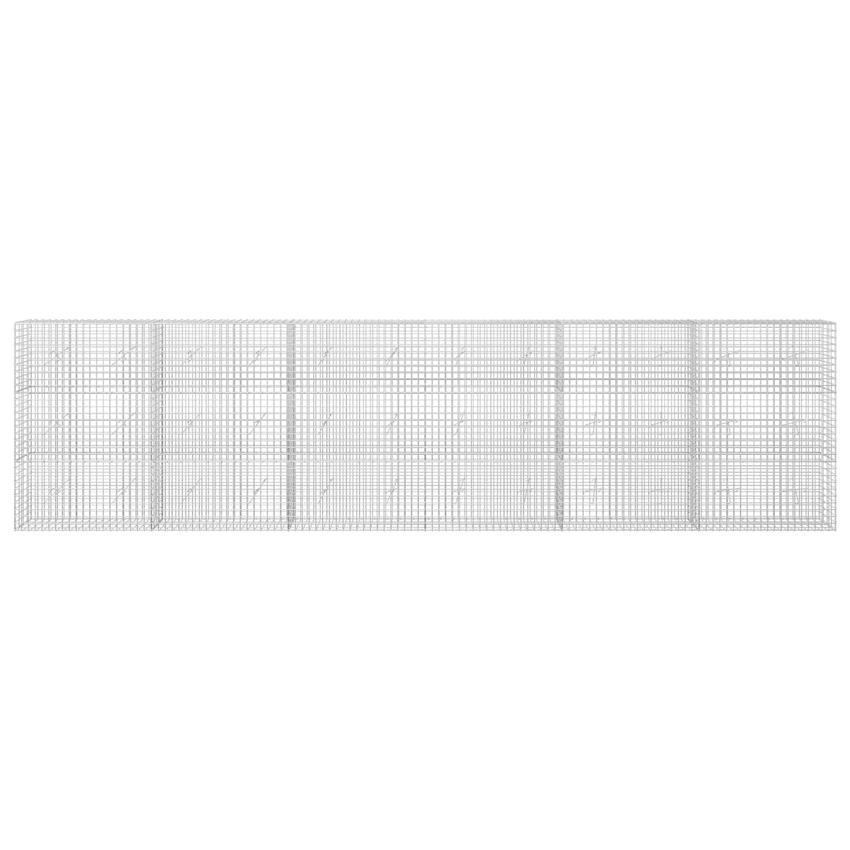 vidaXL Gabion z drutu 5 mm i siatką 5x5 cm 600x20x150 cm