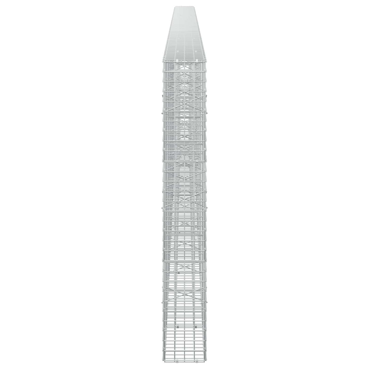 vidaXL Gabion z drutu 5 mm i siatką 5x5 cm 650x20x150 cm