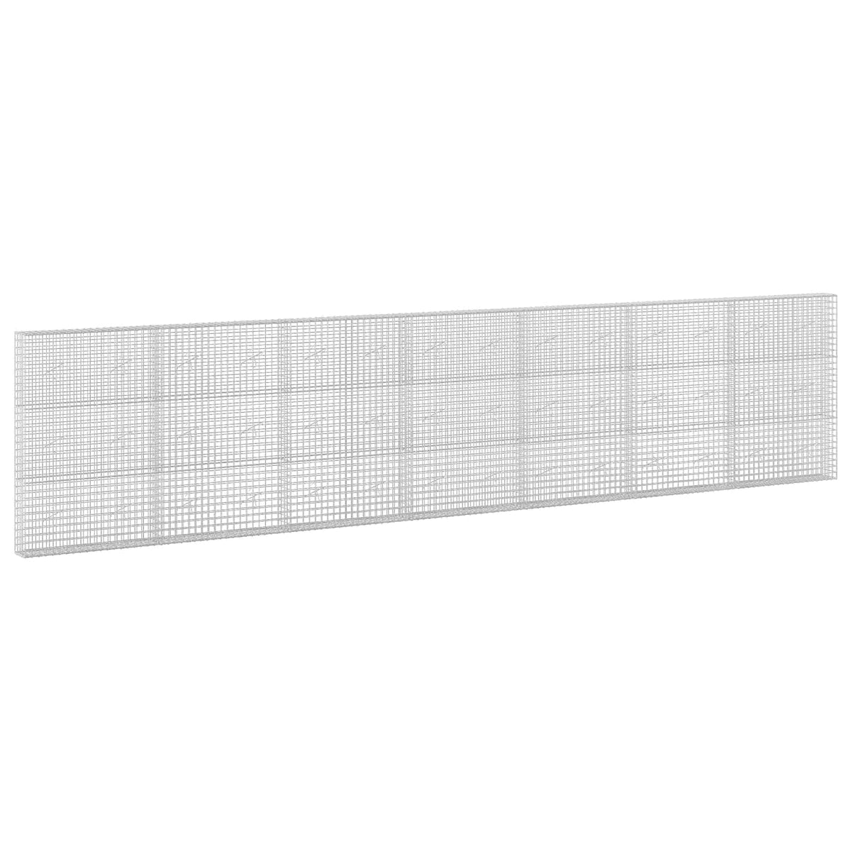 vidaXL Gabion z drutu 5 mm i siatką 5x5 cm 700x20x150 cm