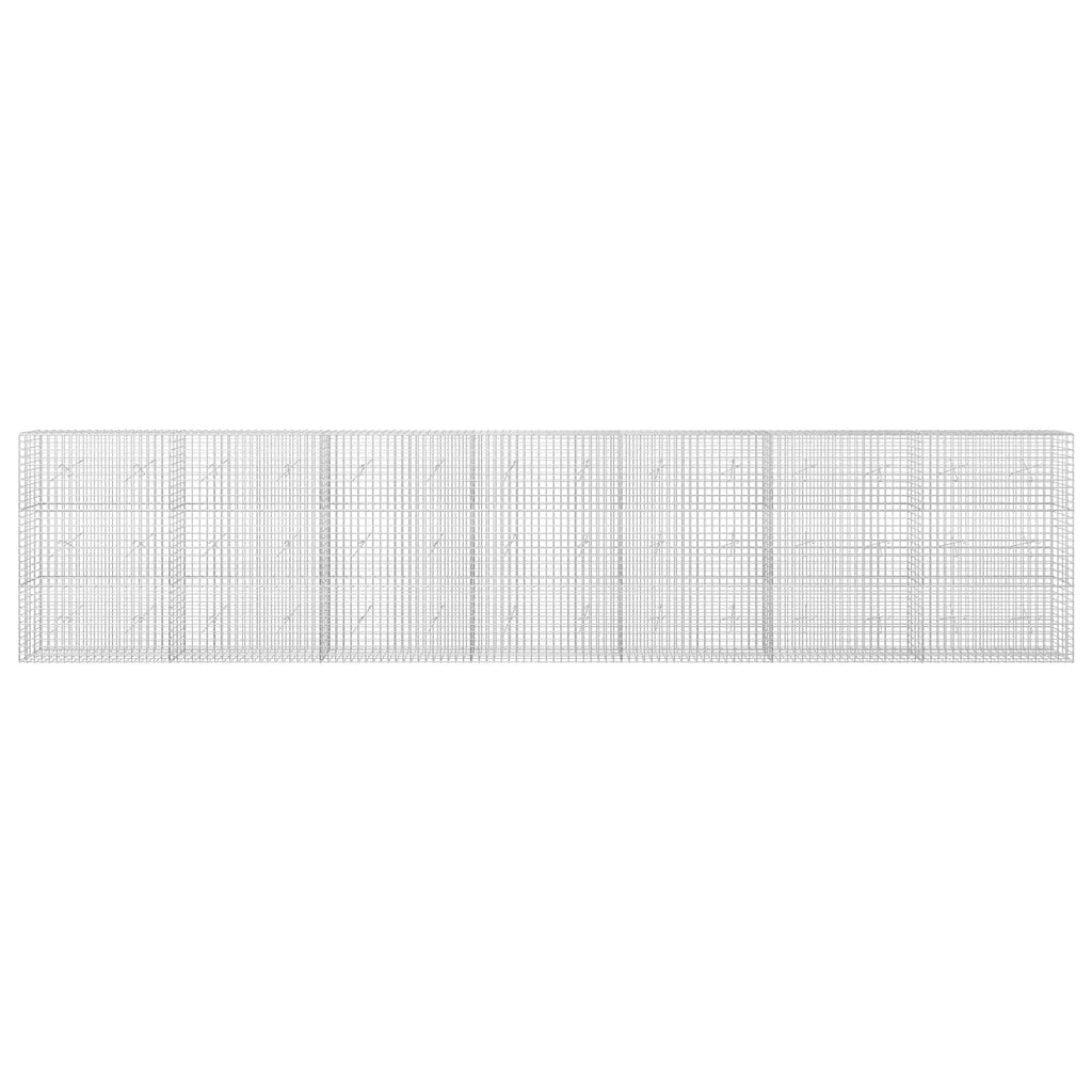vidaXL Gabion z drutu 5 mm i siatką 5x5 cm 700x20x150 cm