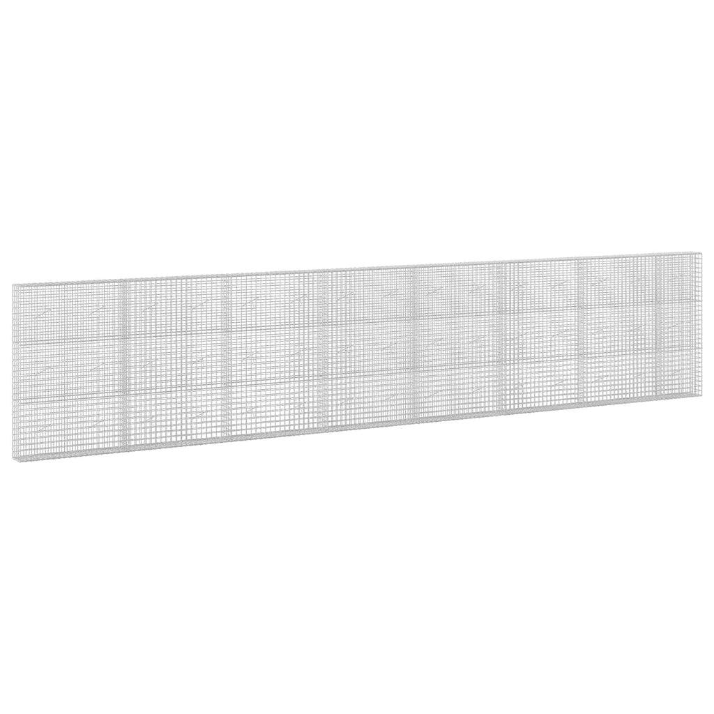 vidaXL Gabion z drutu 5 mm i siatką 5x5 cm 750x20x150 cm