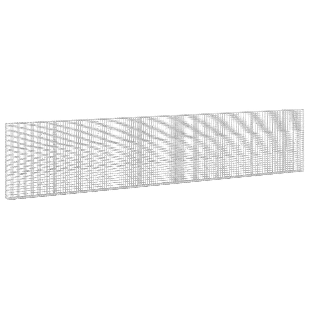 vidaXL Gabion z drutu 5 mm i siatką 5x5 cm 750x20x150 cm