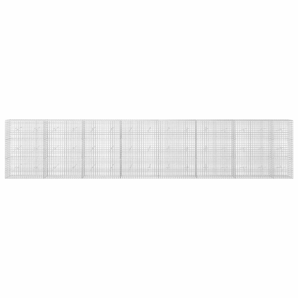 vidaXL Gabion z drutu 5 mm i siatką 5x5 cm 750x20x150 cm