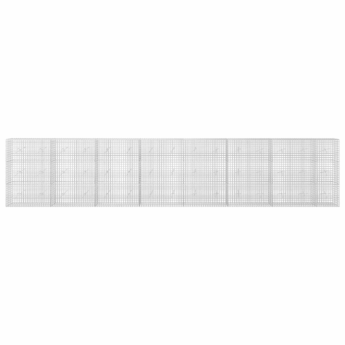 vidaXL Gabion z drutu 5 mm i siatką 5x5 cm 750x20x150 cm