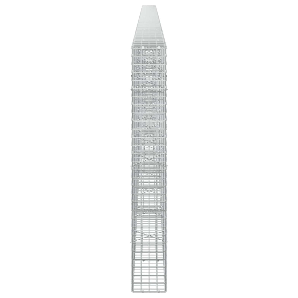 vidaXL Gabion z drutu 5 mm i siatką 5x5 cm 750x20x150 cm