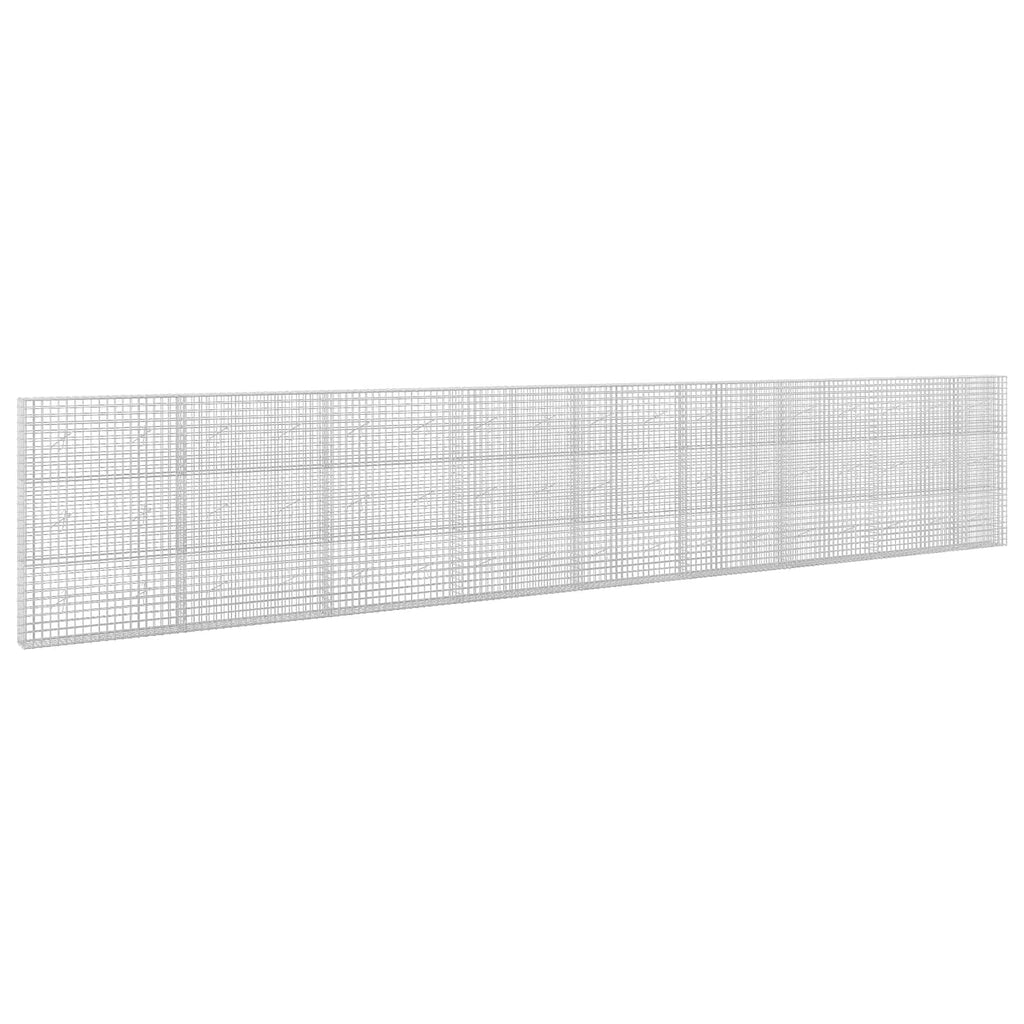 vidaXL Gabion z drutu 5 mm i siatką 5x5 cm 850x20x150 cm
