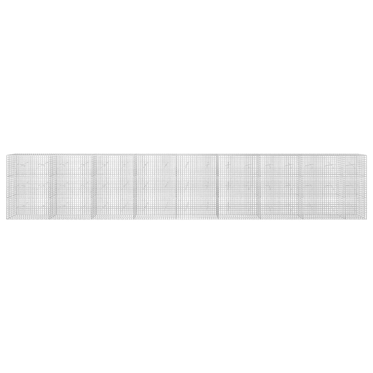 vidaXL Gabion z drutu 5 mm i siatką 5x5 cm 850x20x150 cm