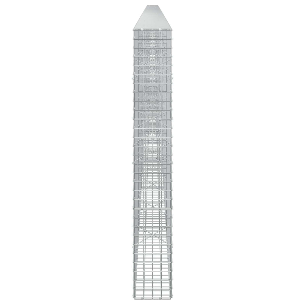 vidaXL Gabion z drutu 5 mm i siatką 5x5 cm 850x20x150 cm