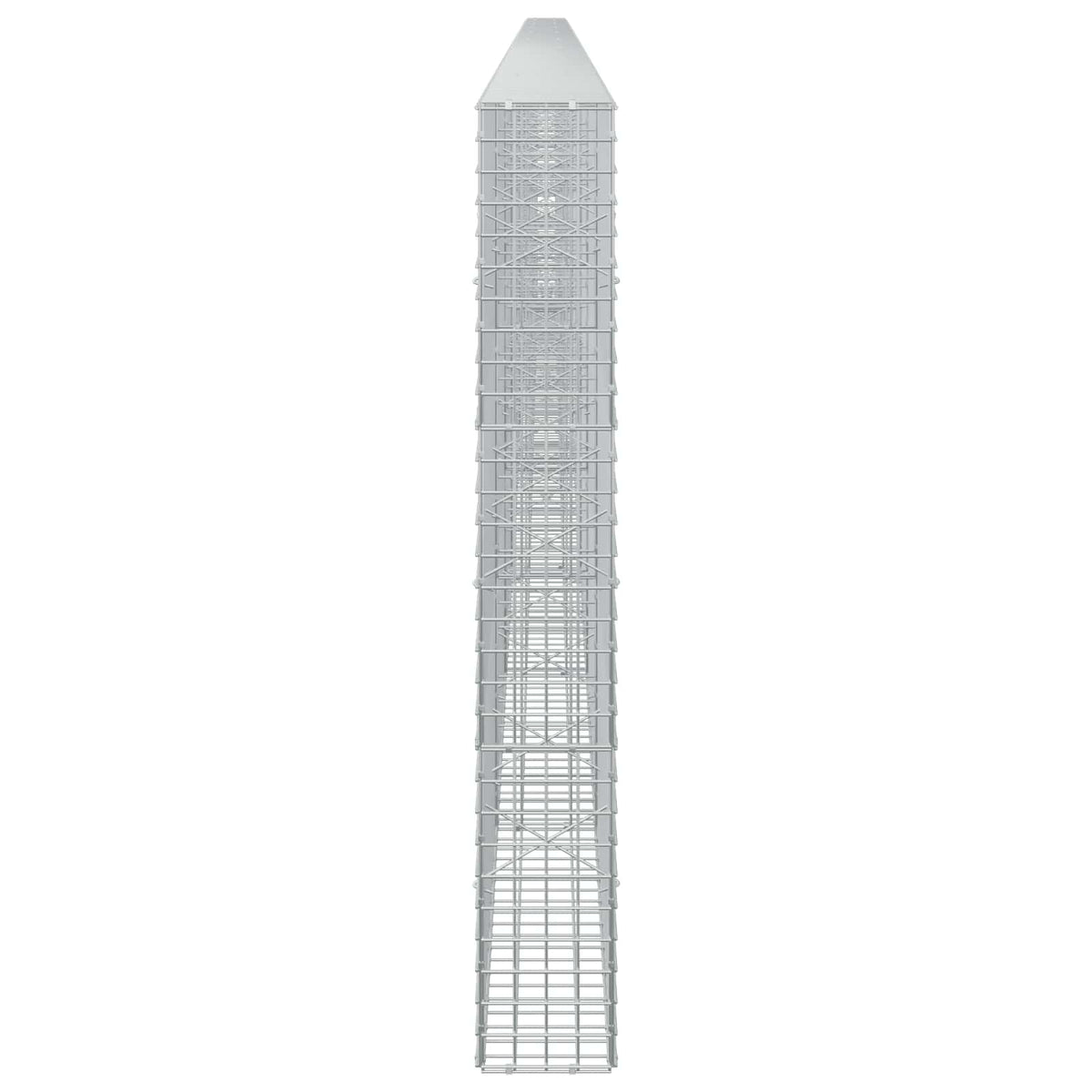 vidaXL Gabion z drutu 5 mm i siatką 5x5 cm 850x20x150 cm
