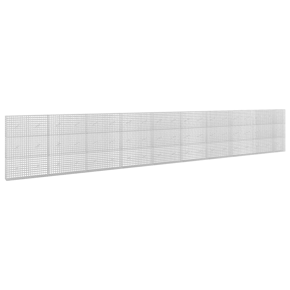 vidaXL Gabion z drutu 5 mm i siatką 5x5 cm 950x20x150 cm