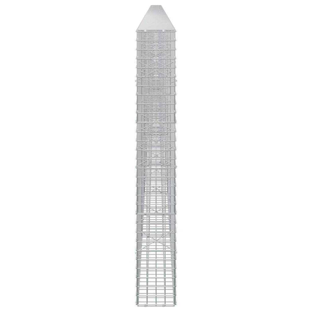 vidaXL Gabion z drutu 5 mm i siatką 5x5 cm 950x20x150 cm