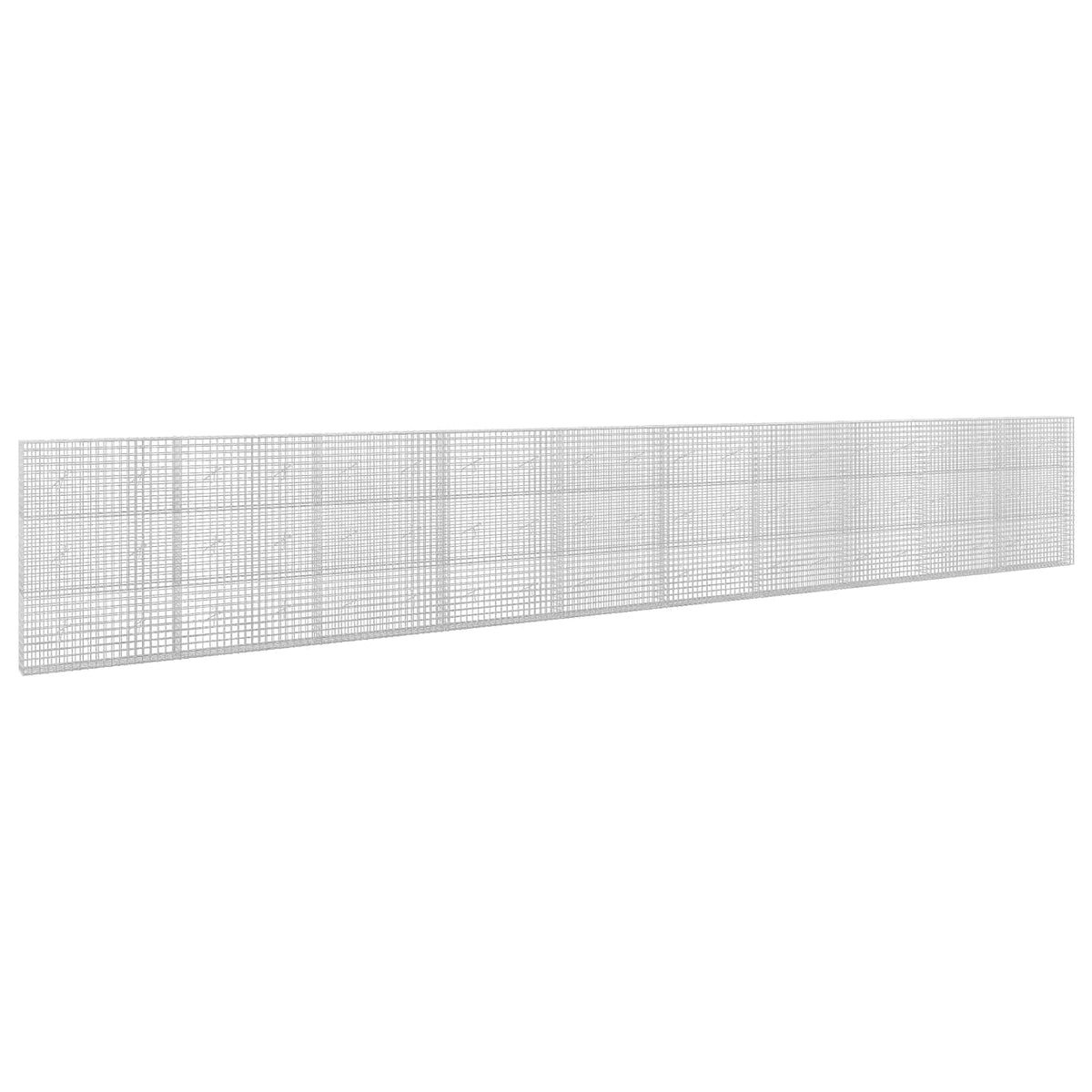vidaXL Gabion z drutu 5 mm i siatką 5x5 cm 1000x20x150 cm