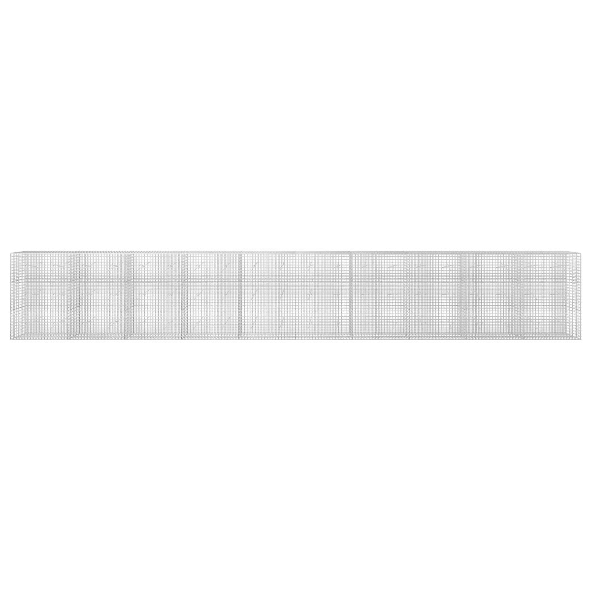 vidaXL Gabion z drutu 5 mm i siatką 5x5 cm 1000x20x150 cm
