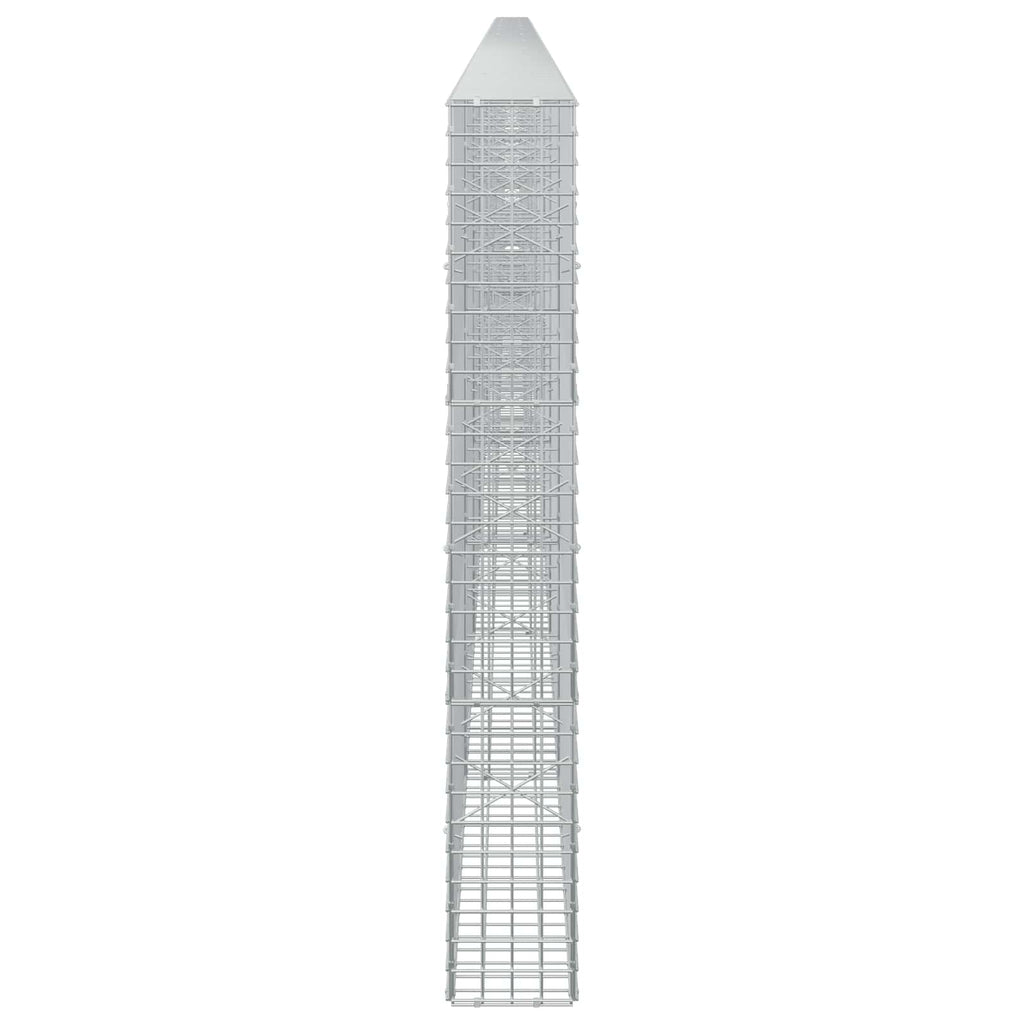 vidaXL Gabion z drutu 5 mm i siatką 5x5 cm 1000x20x150 cm