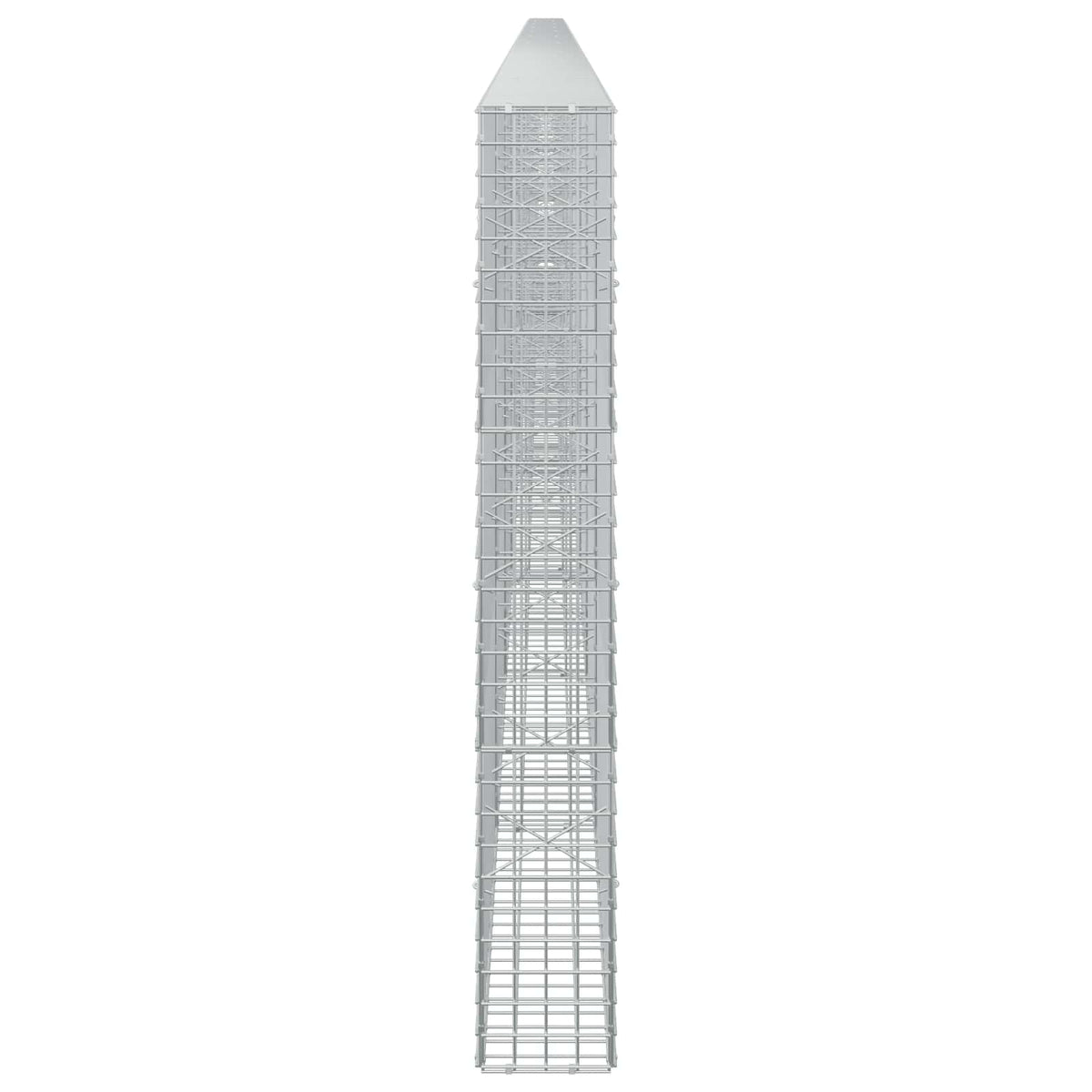 vidaXL Gabion z drutu 5 mm i siatką 5x5 cm 1000x20x150 cm