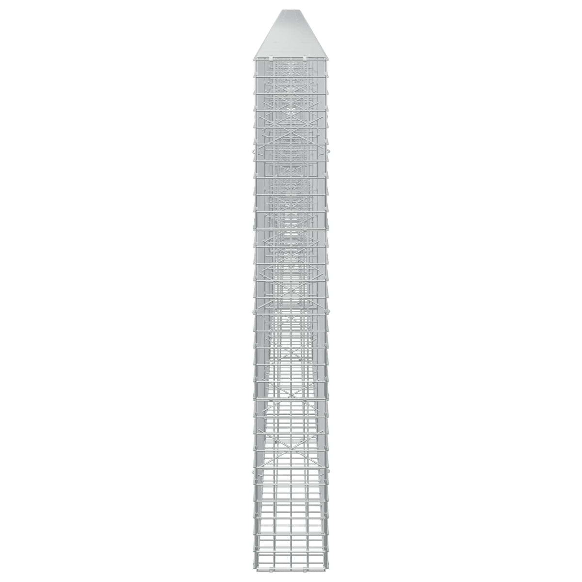 vidaXL Gabion z drutu 5 mm i siatką 5x5 cm 1050x20x150 cm