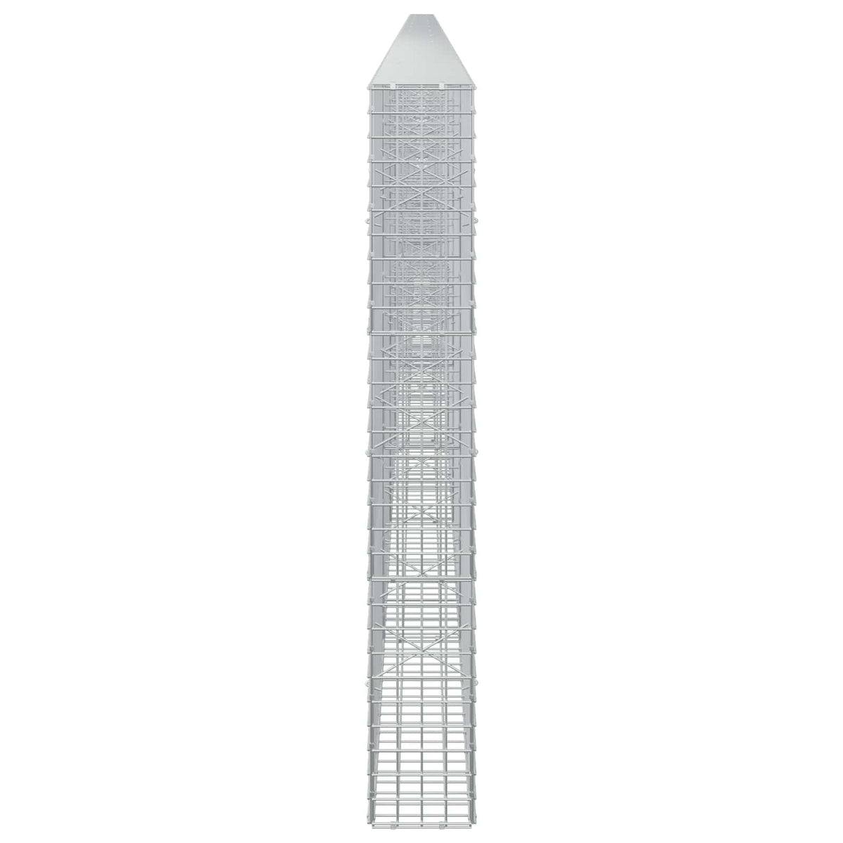 vidaXL Gabion z drutu 5 mm i siatką 5x5 cm 1150x20x150 cm