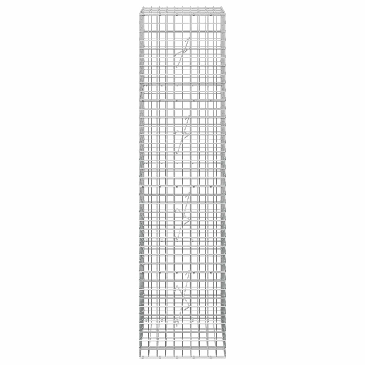 vidaXL Gabion z drutu 5 mm i siatką 5x5 cm 50x20x200 cm