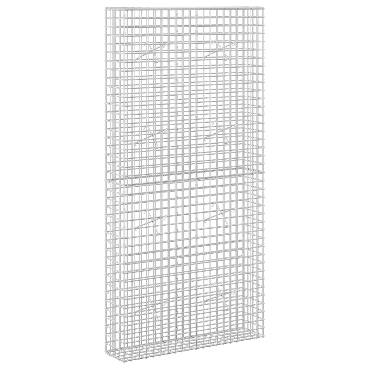 vidaXL Gabion z drutu 5 mm i siatką 5x5 cm 100x20x200 cm