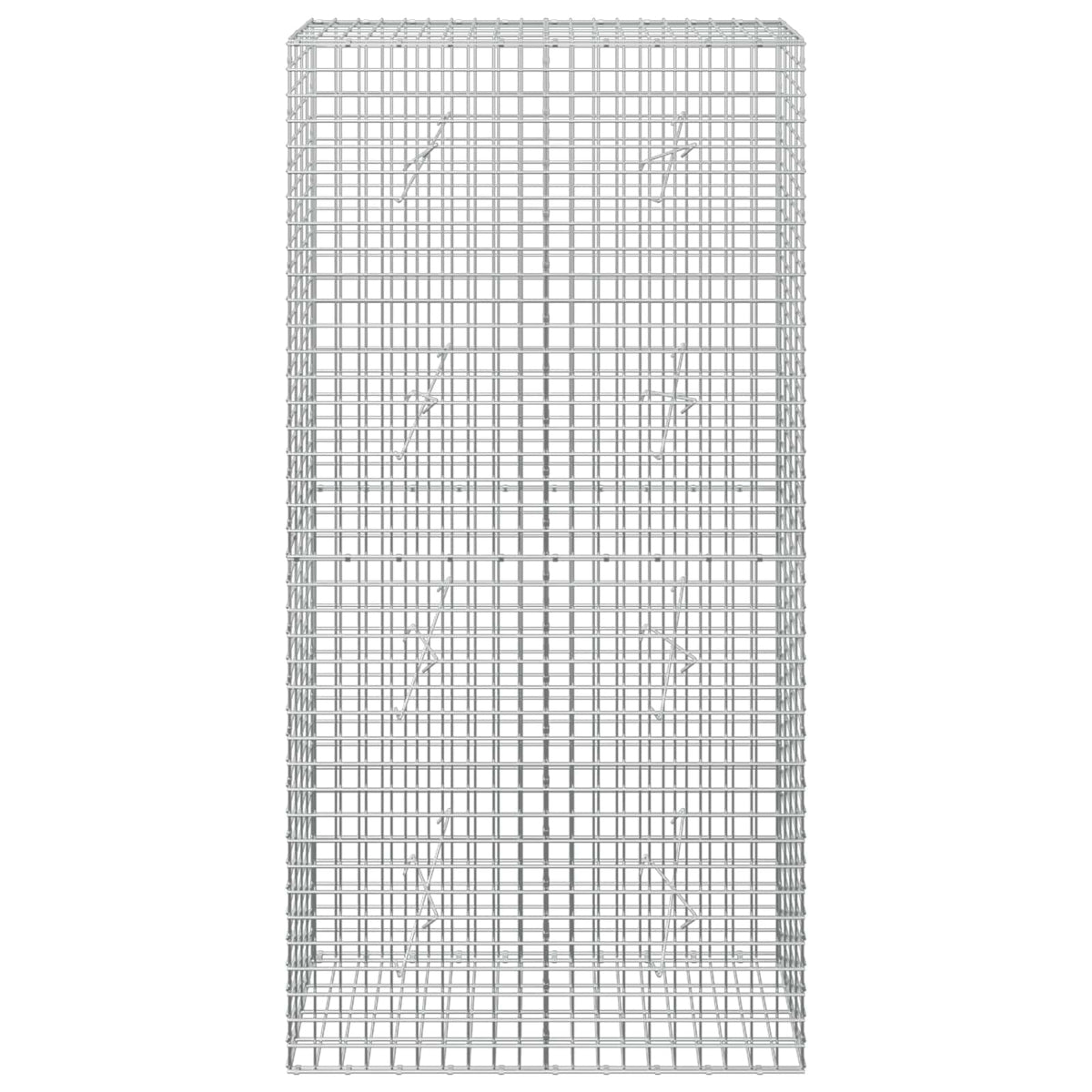 vidaXL Gabion z drutu 5 mm i siatką 5x5 cm 100x20x200 cm